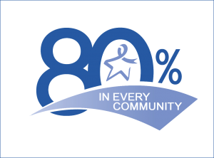 Image of 80% in Every Community Logo