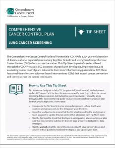 CCC Tip Sheet - Lung Cancer Screening v03 FF Cover