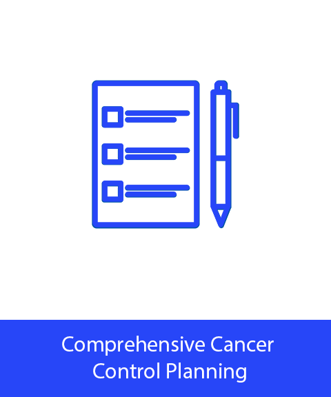Comprehensive Cancer Control Planning<br><br>Explore tip sheets and fact sheets about Comprehensive Cancer Control implementation. 